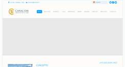 Desktop Screenshot of canalom.cl